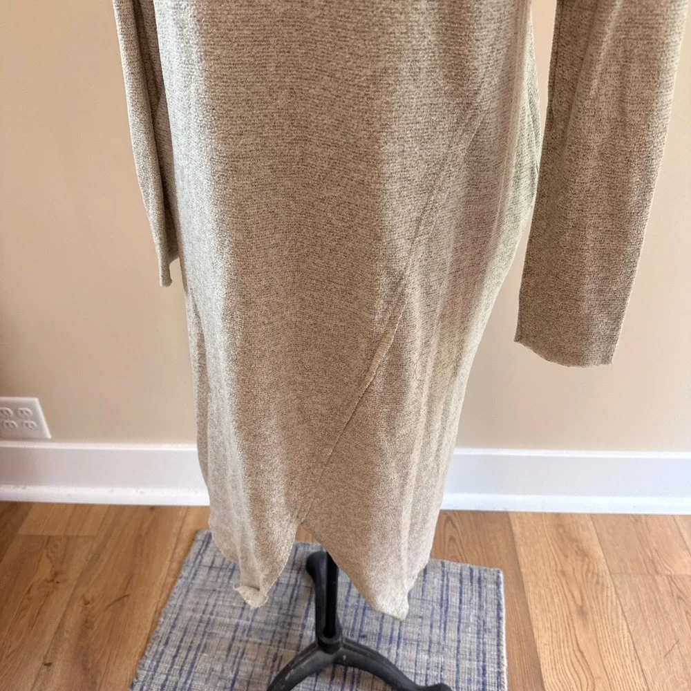 Moth Women's Oatmeal Long Sleeve Sweater Midi Dress Size S